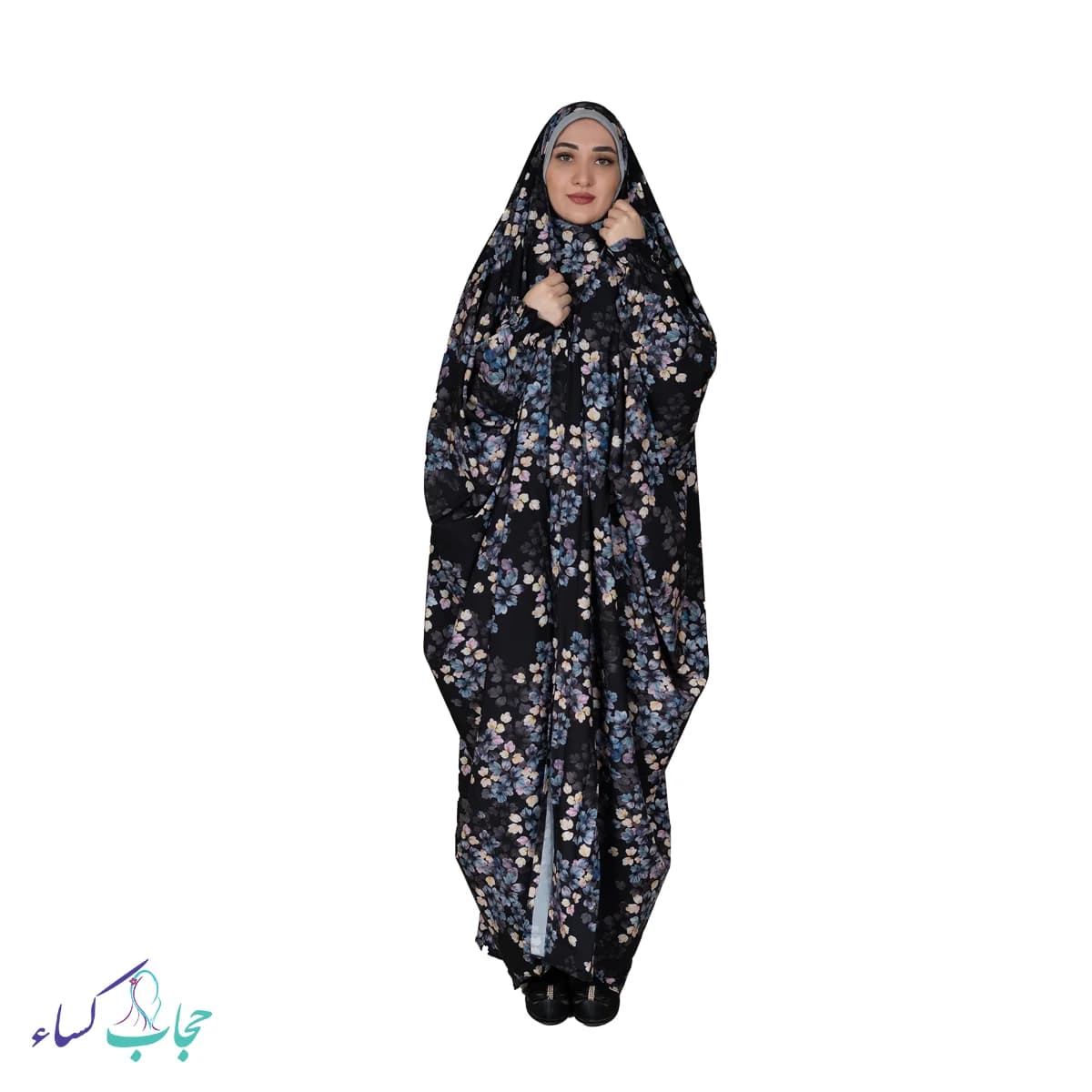 چادر میزبان مدل یاس سرمه ای