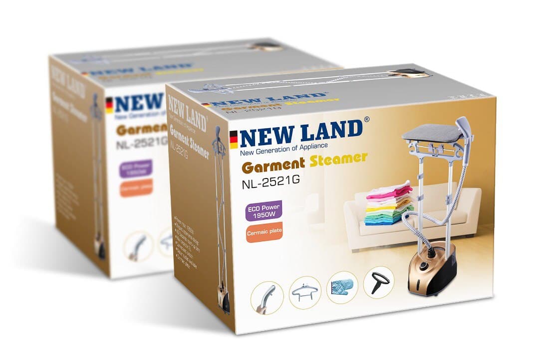 اتو ایستاده مشکی طلایی نیولند مدل standing iron NEWLAND NL-2521G