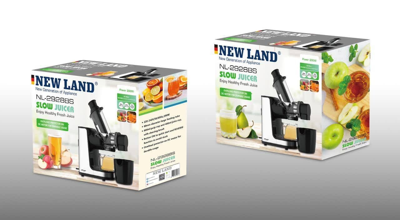 اسلوجوسر ( عصاره گیر ) نیولند مدل Oslo Juicer NEWLAND NL-2928BS