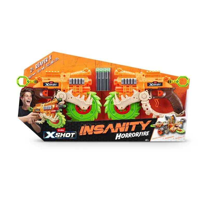 تفنگ ایکس شات مدل Insanity Horrorfire Reaper X – 2 Pack برند zuru کد36731