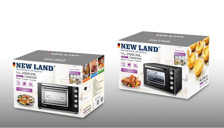 اون توستر 60 لیتری نیولند مدل toaster NEWLAND NL-2960BL
