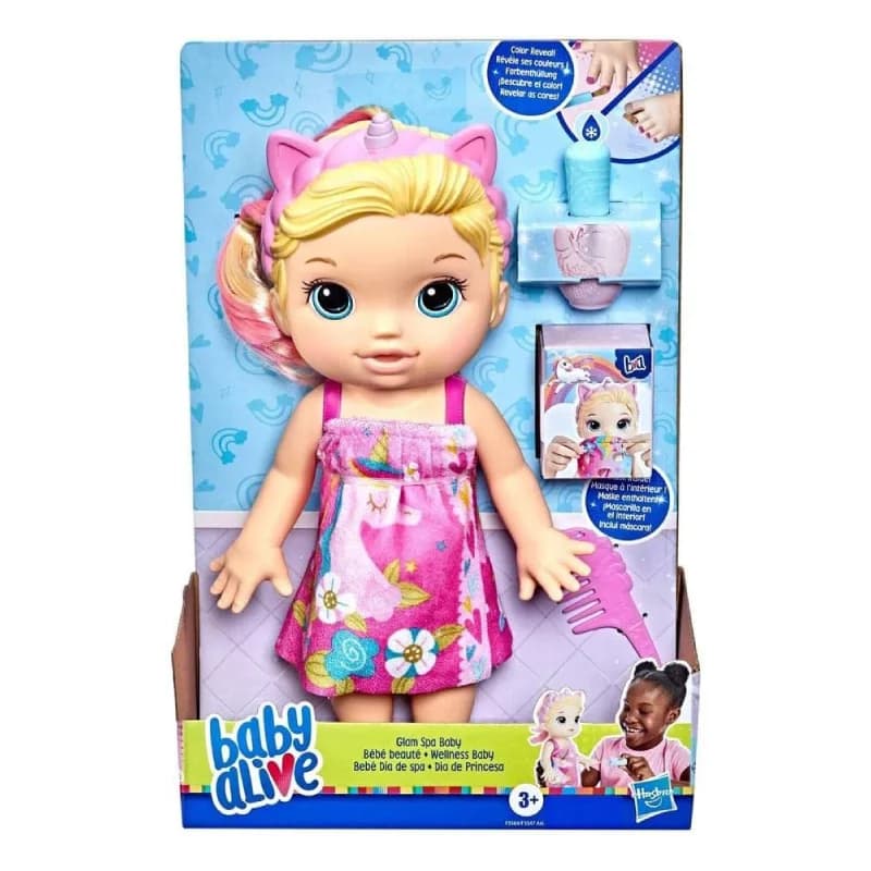 عروسک Baby alive مدل glam spa baby کد F3564 — تصویر ۵