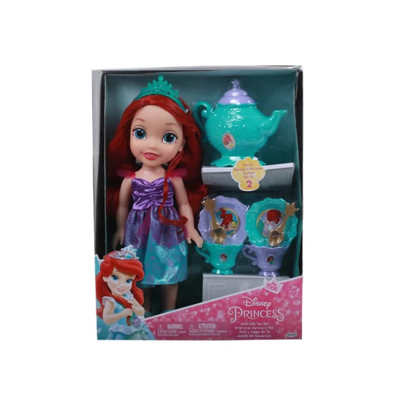 عروسک پرنسس آریل با ست چای خوری برند Jakks کد 09490