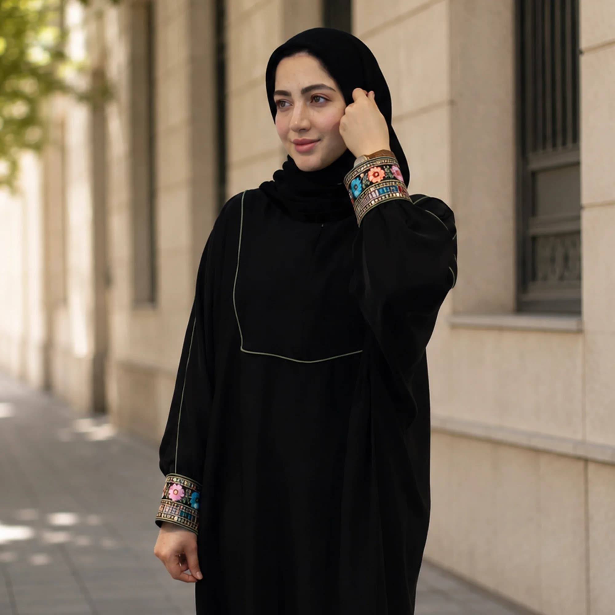 مانتو عبایی مدل آیناز