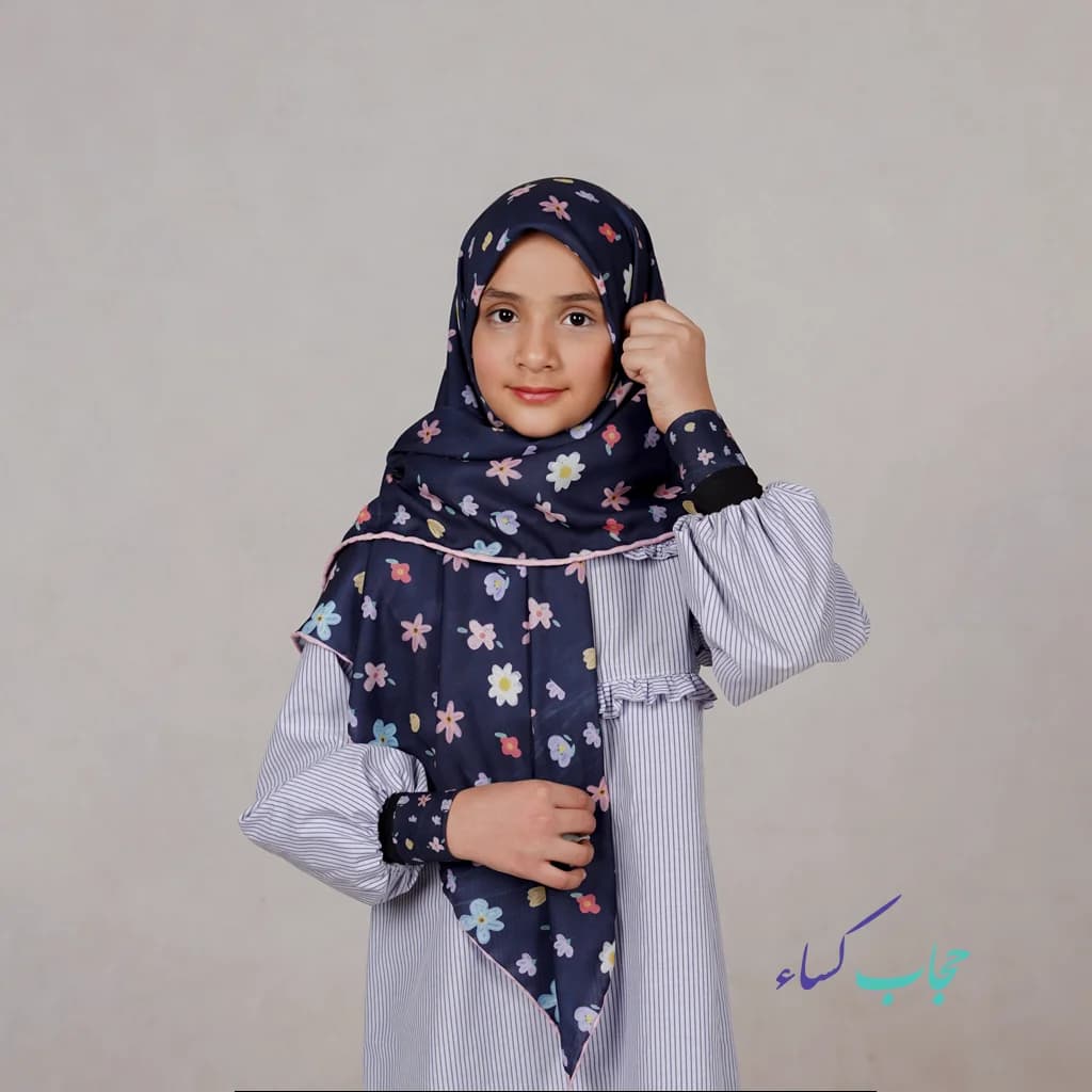 ست روسری و ساق دست نخی دخترانه — تصویر ۴