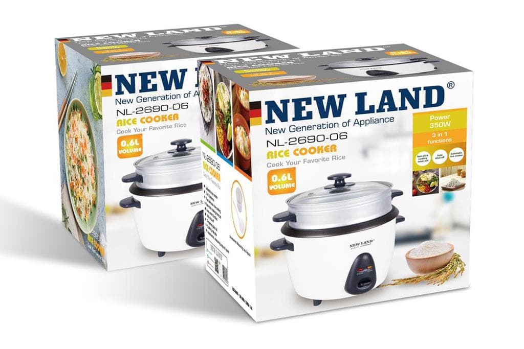پلوپز 0.6 لیتر نیولند مدل rice cooker NEWLAND NL-2690-06