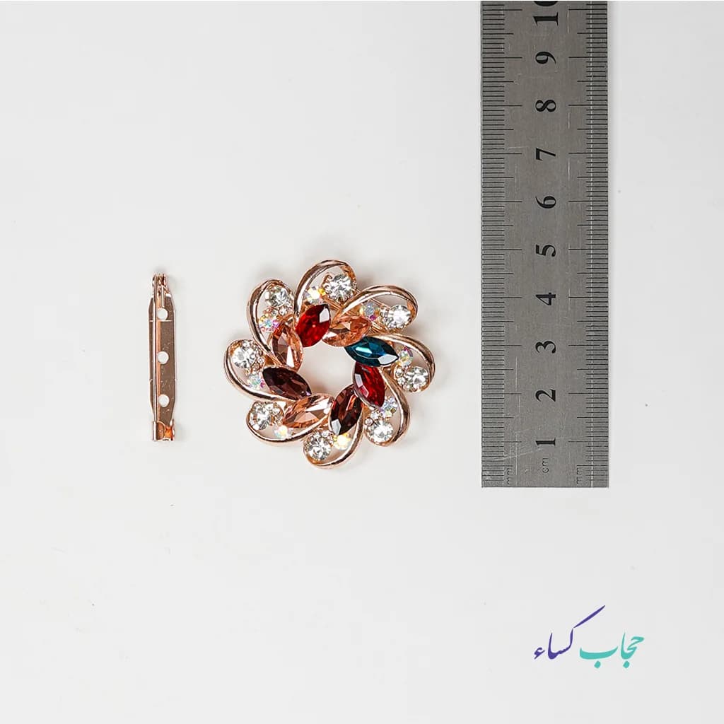 حلقه روسری و سنجاق سینه دوکاره — تصویر ۲