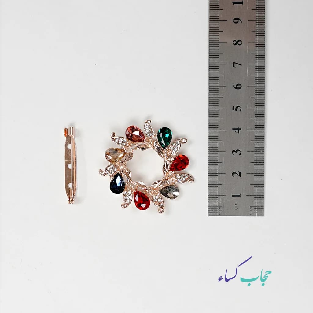 حلقه روسری و سنجاق سینه دوکاره — تصویر ۷