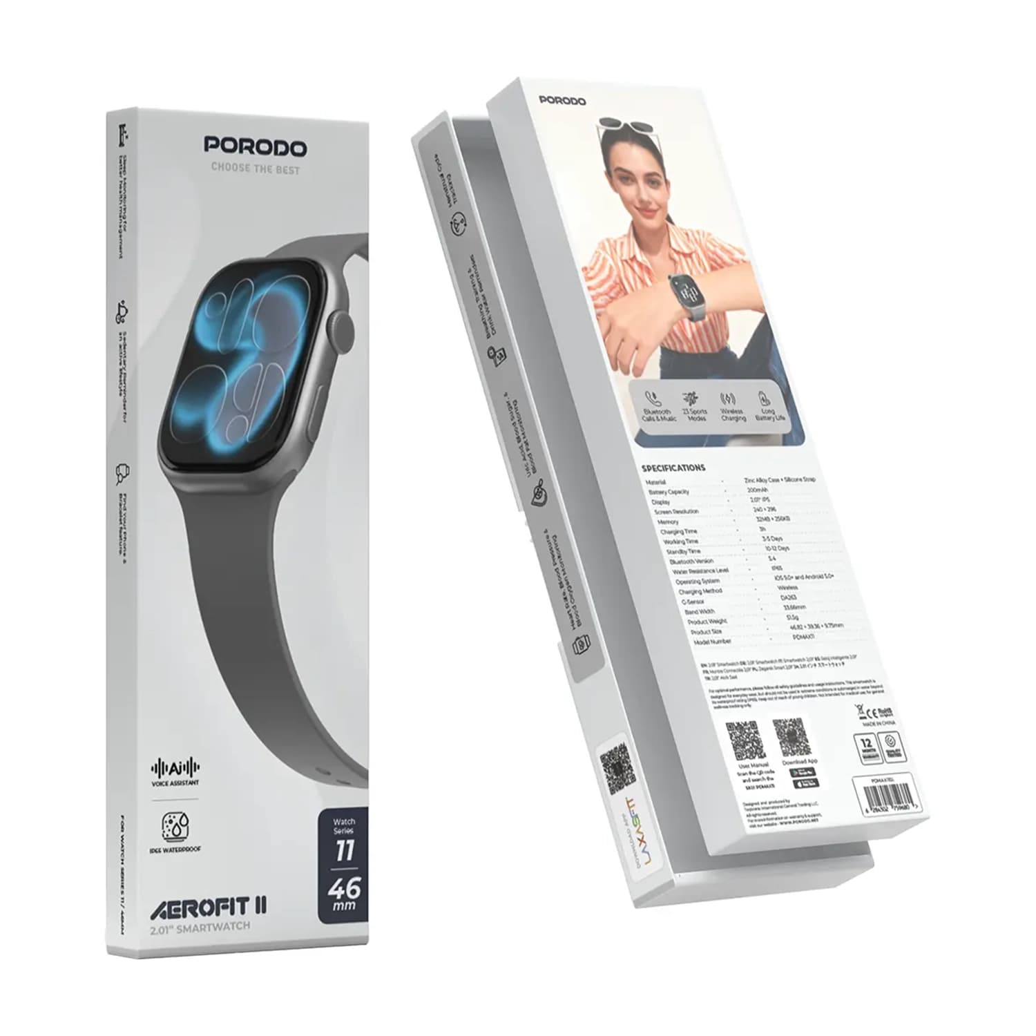 ساعت هوشمند پرودو AeroFit 2.01 Smart Watch — تصویر ۲