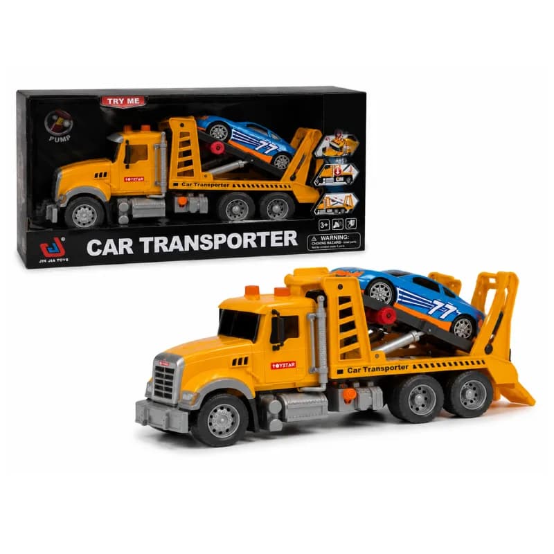 ماشین کامیون یدک کش مدل car transporter کد 666-56