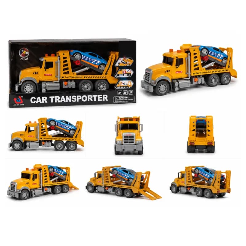 ماشین کامیون یدک کش مدل car transporter کد 666-56 — تصویر ۲