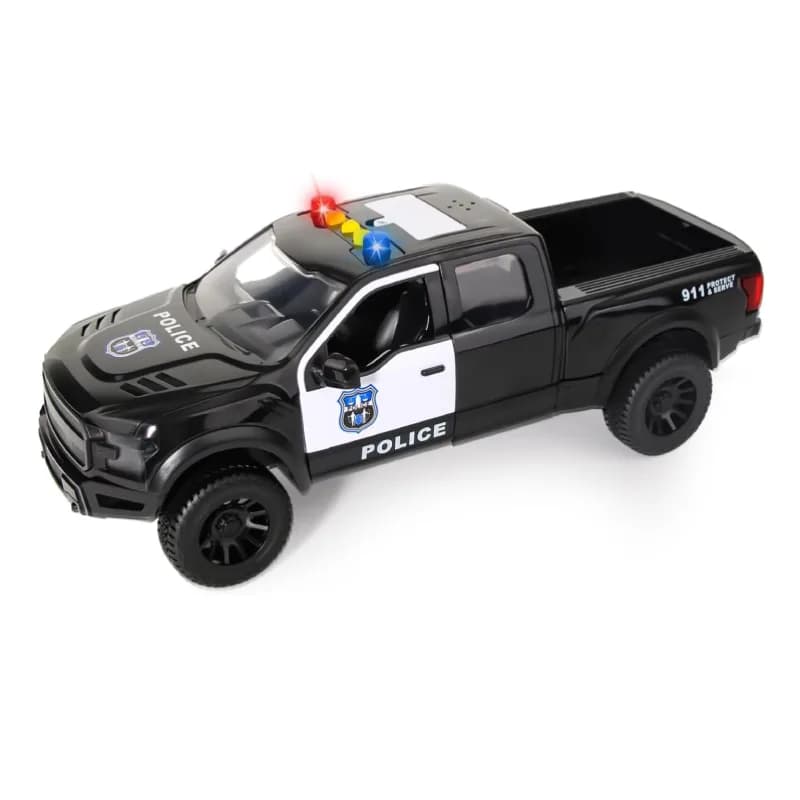 ماشین پلیس مشکی مدل Dodge Ram موزیکال کد 666-91
