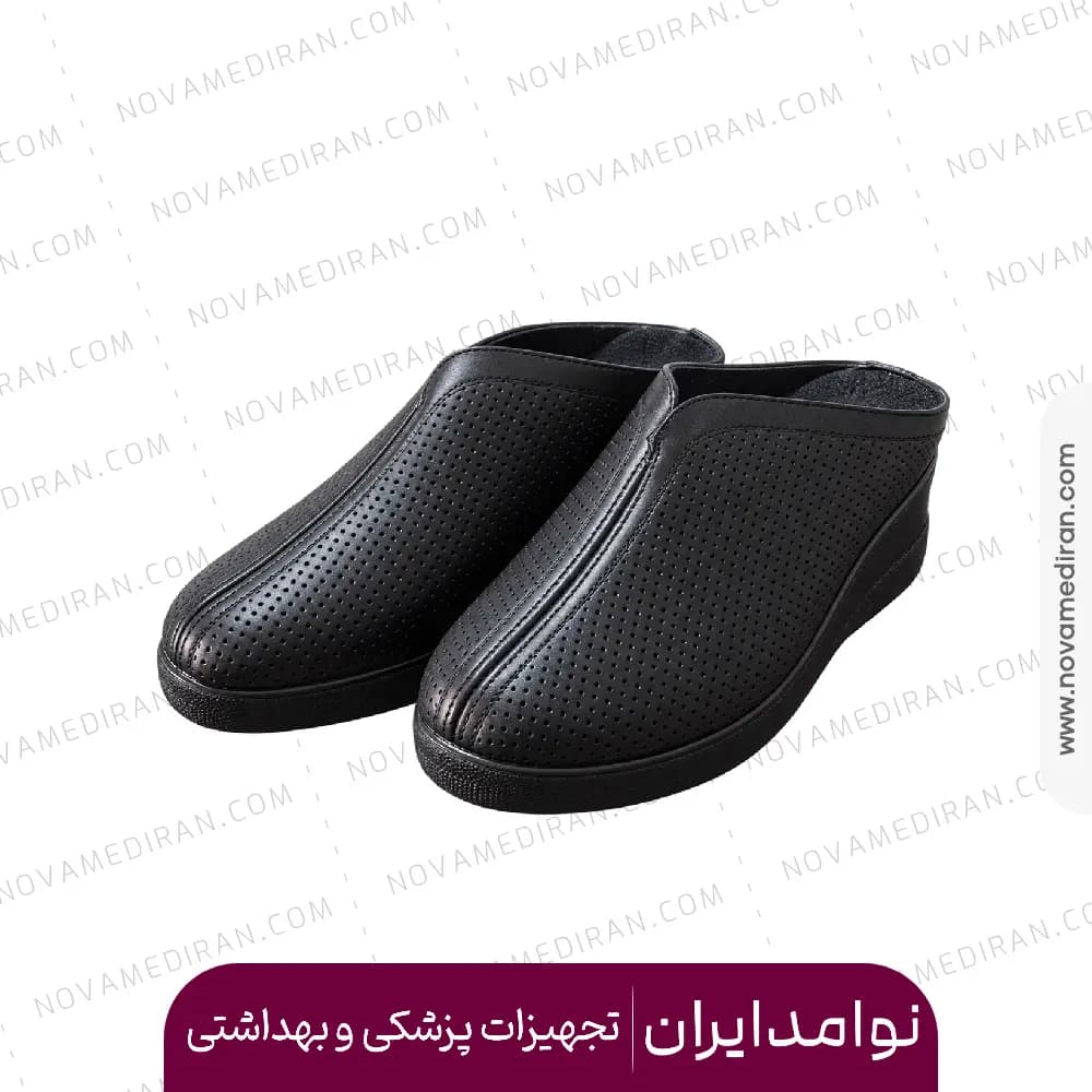 صندل جلو بسته زنانه برند پاتکان کد 545 مشکی — تصویر ۳