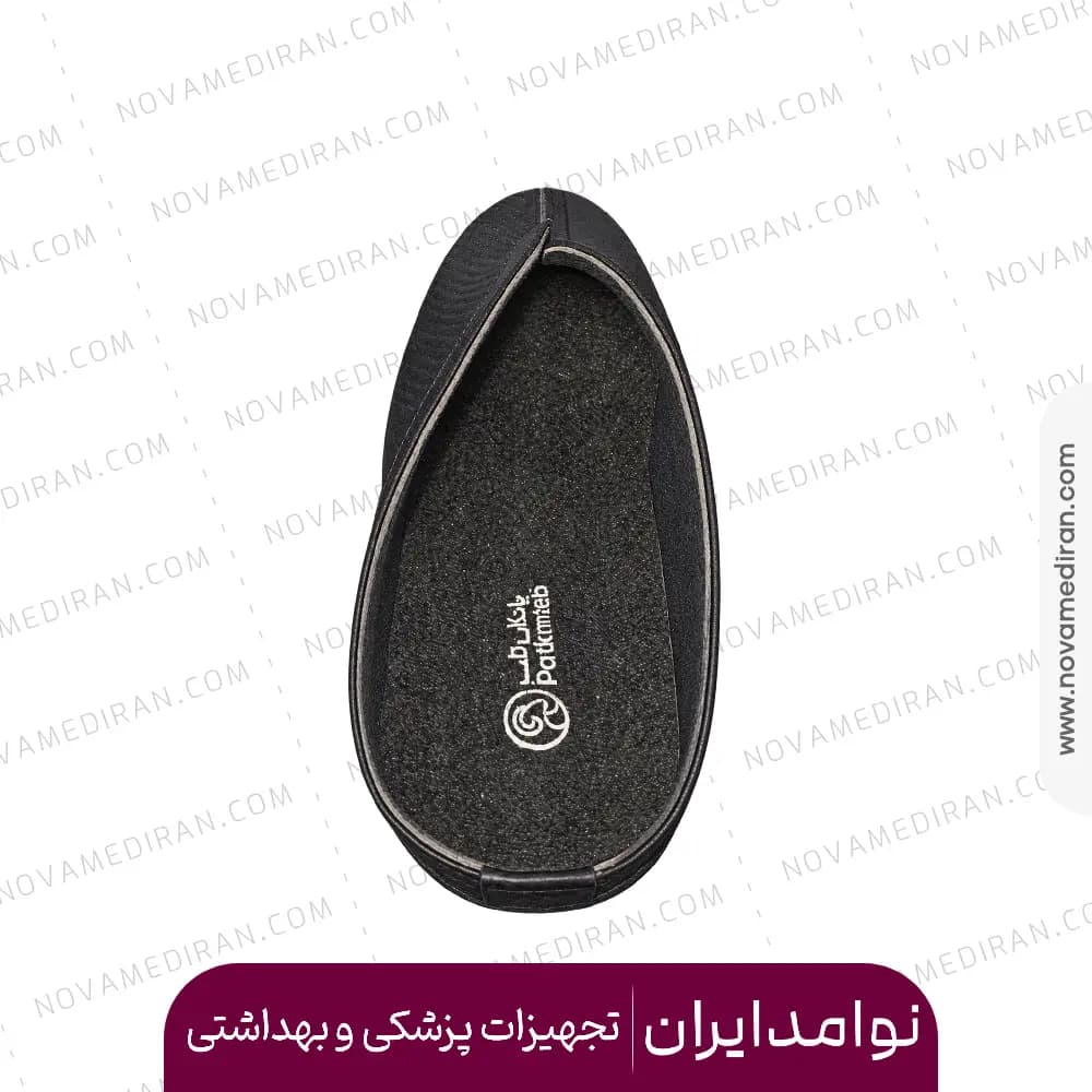 صندل جلو بسته زنانه برند پاتکان کد 545 مشکی — تصویر ۵