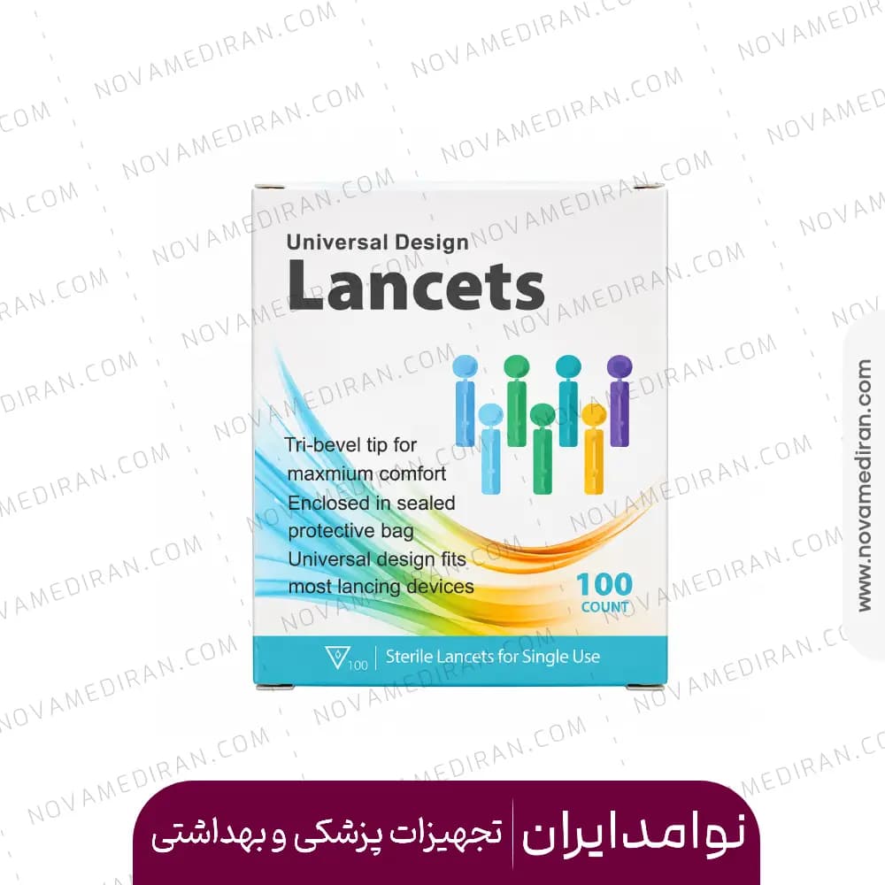 سوزن تست قند خون لنست universal بسته 100 عددی