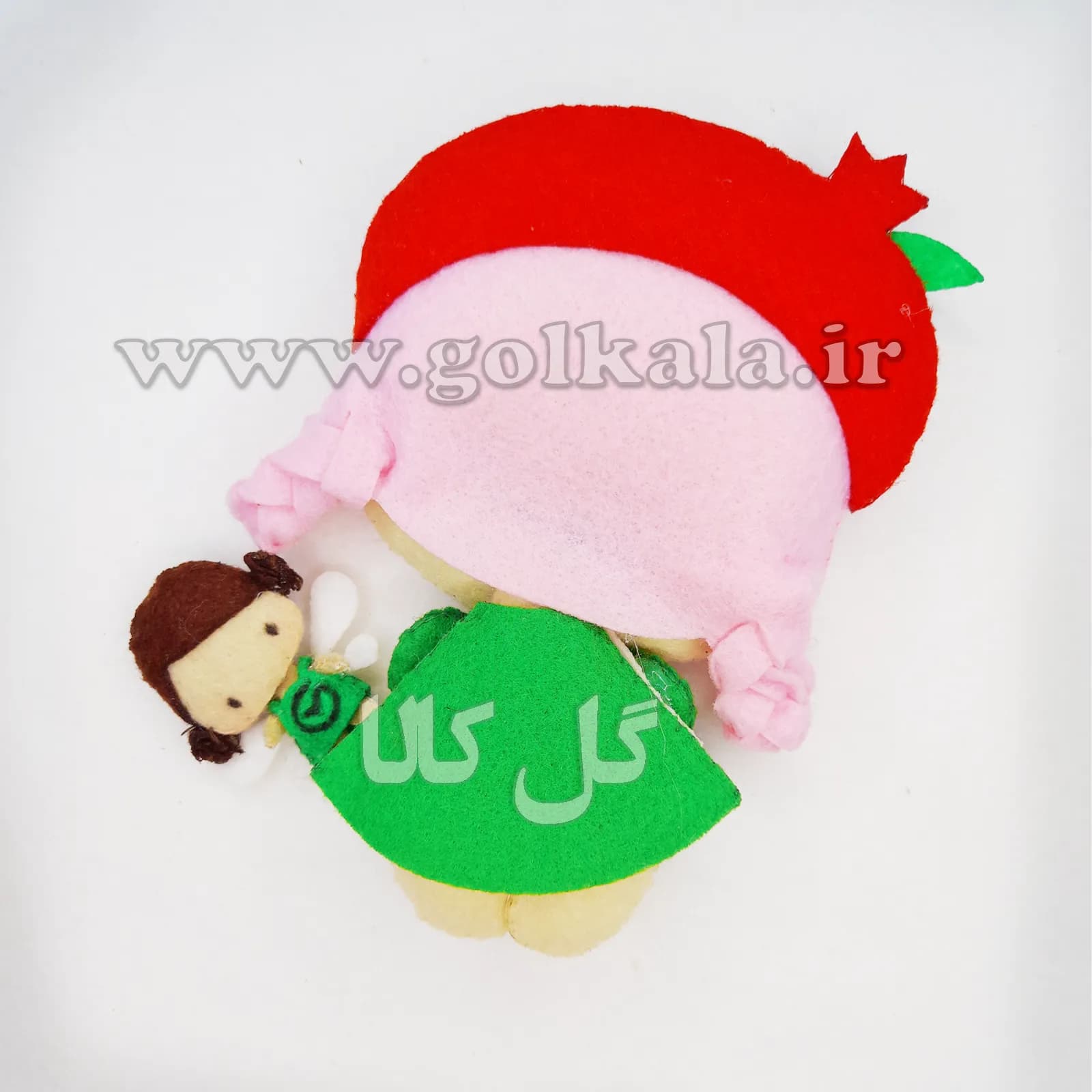 🍉 عروسک یلدایی دختر و پسر نمدی ۱۵ سانتی گلکالا؛ دو دلبر کیوت شب یلدا! — تصویر ۴