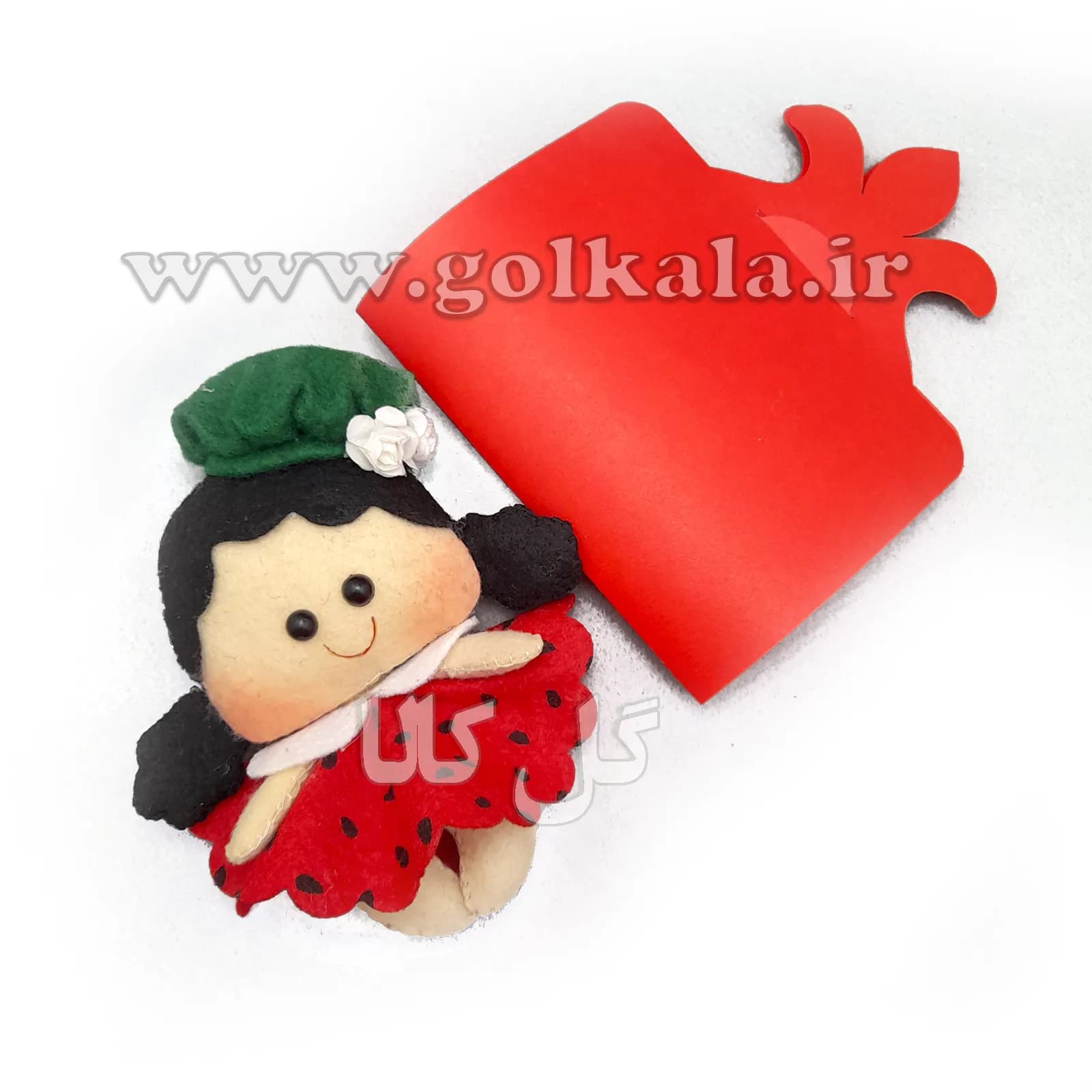 عروسک یلدا جونی ۱۵ سانتی گل کالا| کیوت و دوست‌داشتنی — تصویر ۳