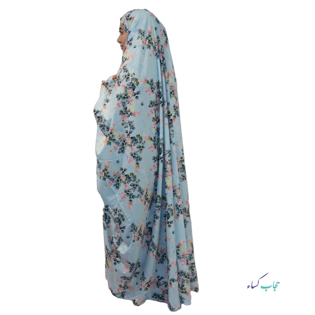چادر میزبان رنگی مدل یاس آبی — تصویر ۲
