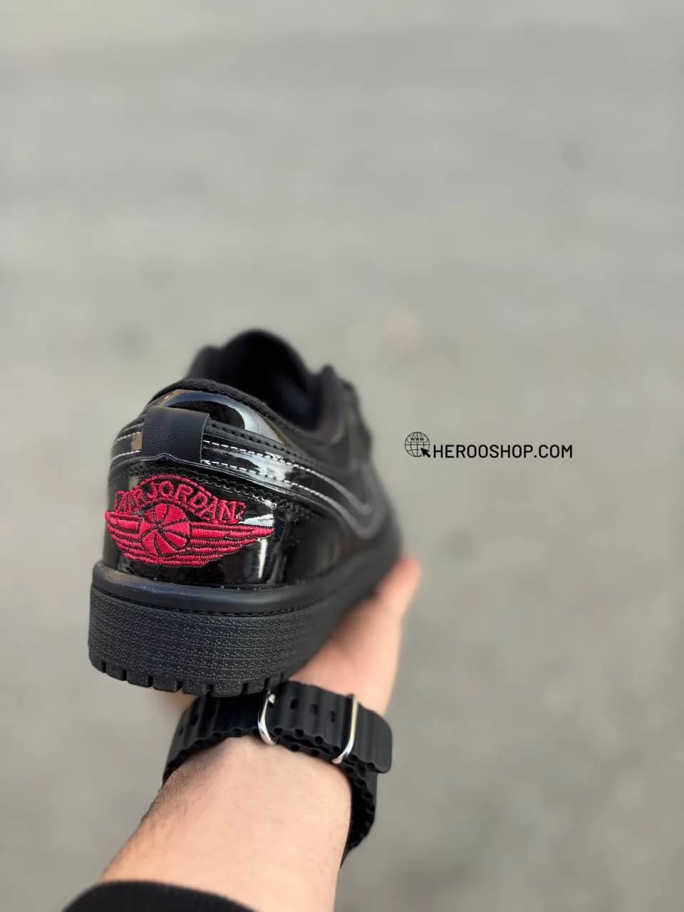 کتونی جردن وان لو / مشکی تمام 27210 — تصویر ۴