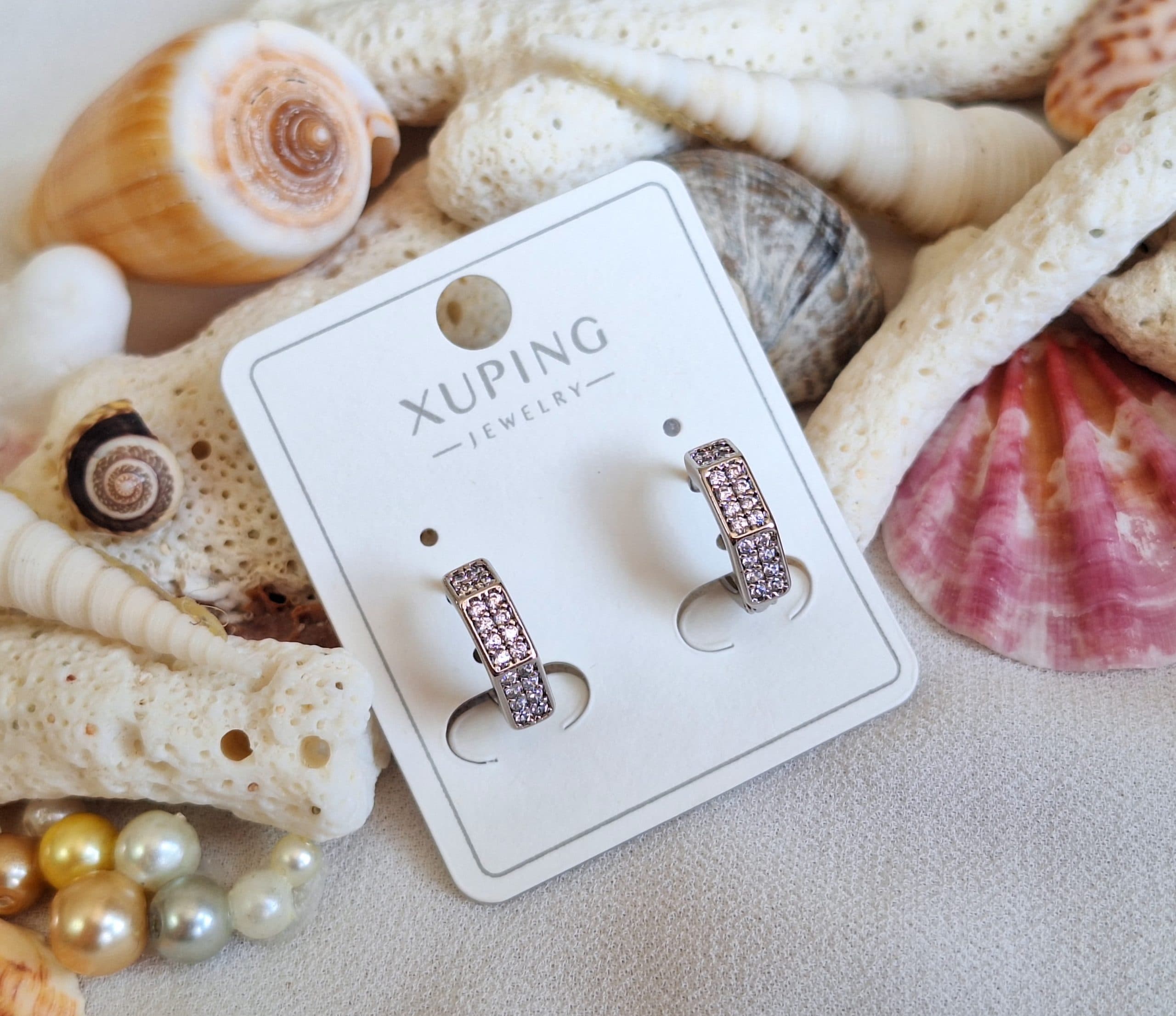 گوشواره برند ژوپینگ XUPING کد 04 — تصویر ۲