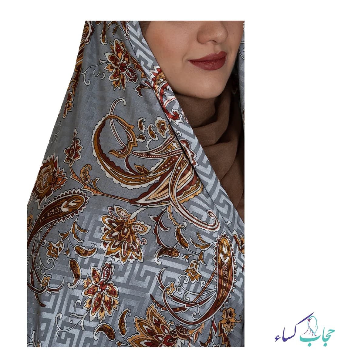 چادر رنگی ژاکارد مدل میخک — تصویر ۲