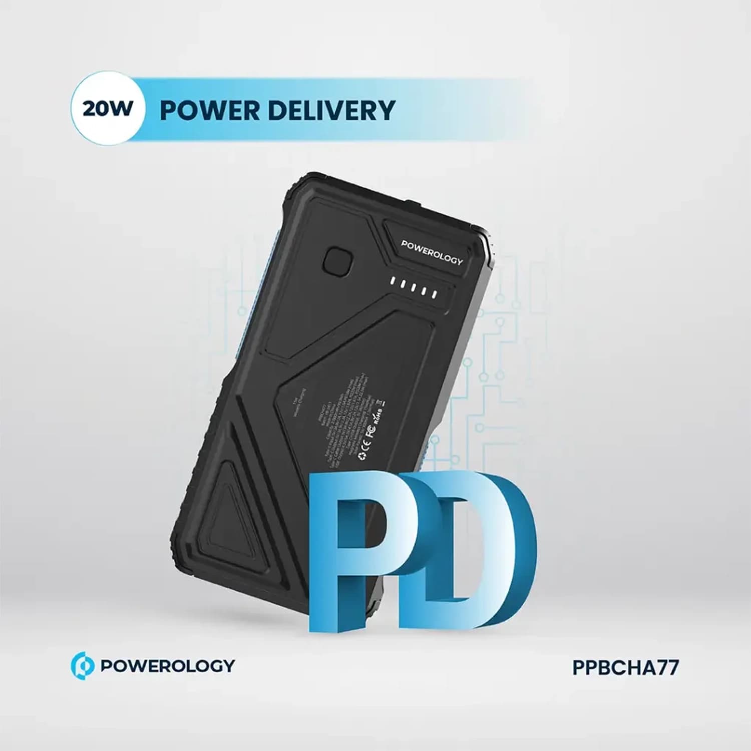 پاوربانک خورشیدی Powerology 27000mAh Solar — تصویر ۳