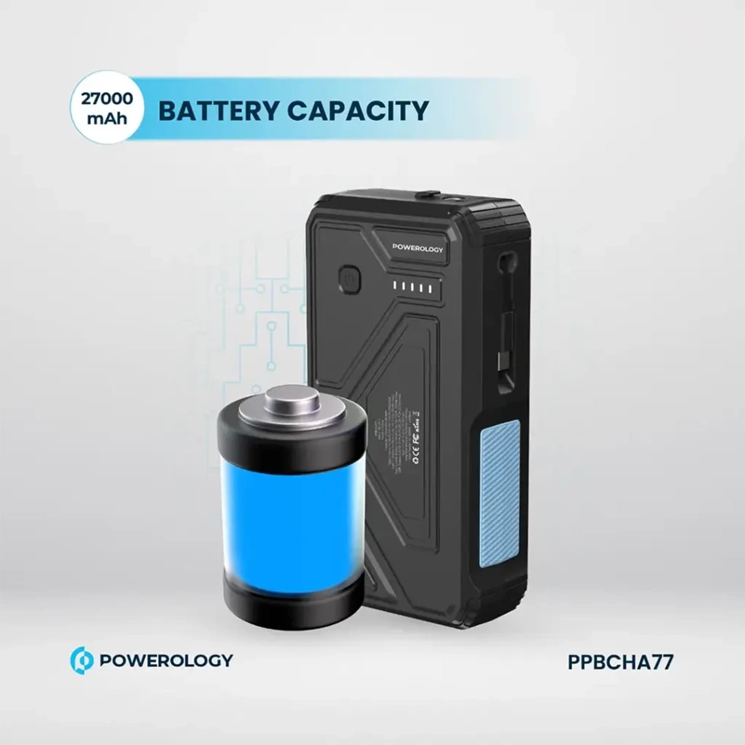 پاوربانک خورشیدی Powerology 27000mAh Solar — تصویر ۲