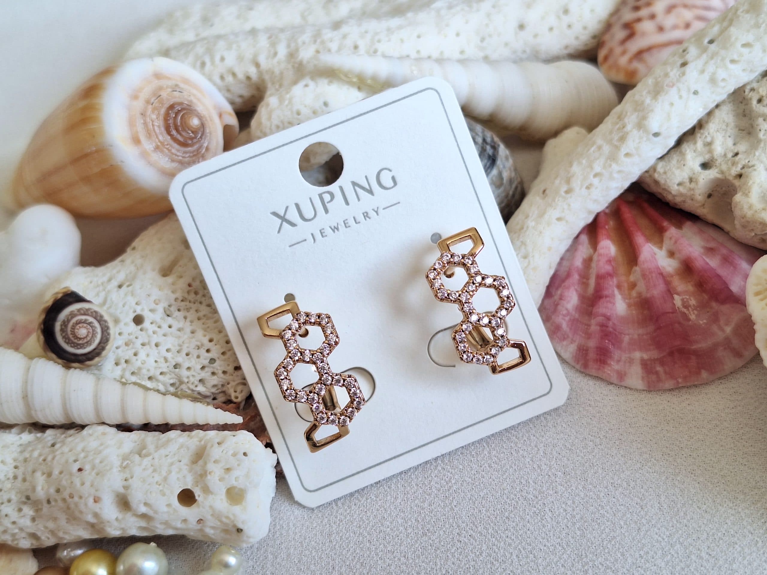 گوشواره برند ژوپینگ XUPING کد 01 — تصویر ۲