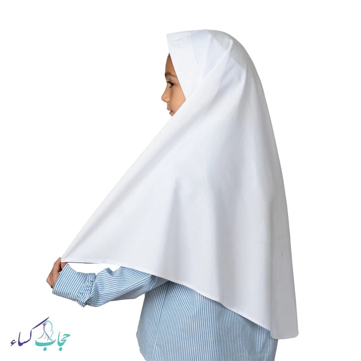 مقنعه مقطع راهنمایی ابردوزی سایز 7