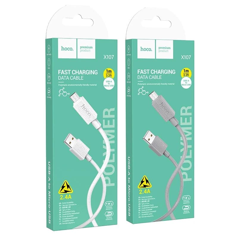 کابل تبدیل USB به Micro USB هوکو Hoco X107 — تصویر ۵