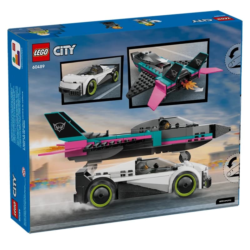 لگو Jet vs.Car سری سیتی کد 60489 — تصویر ۲