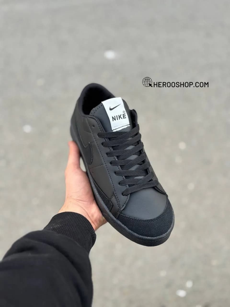 کتونی بلیزر کوتاه / مشکی تمام / MM — تصویر ۵