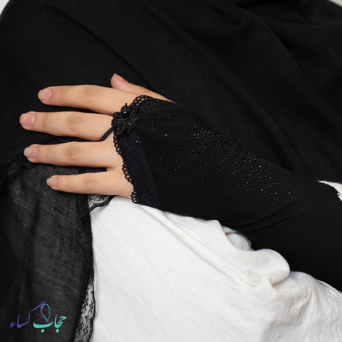 ساق دست انگشتری نگین دار مشکی — تصویر ۴