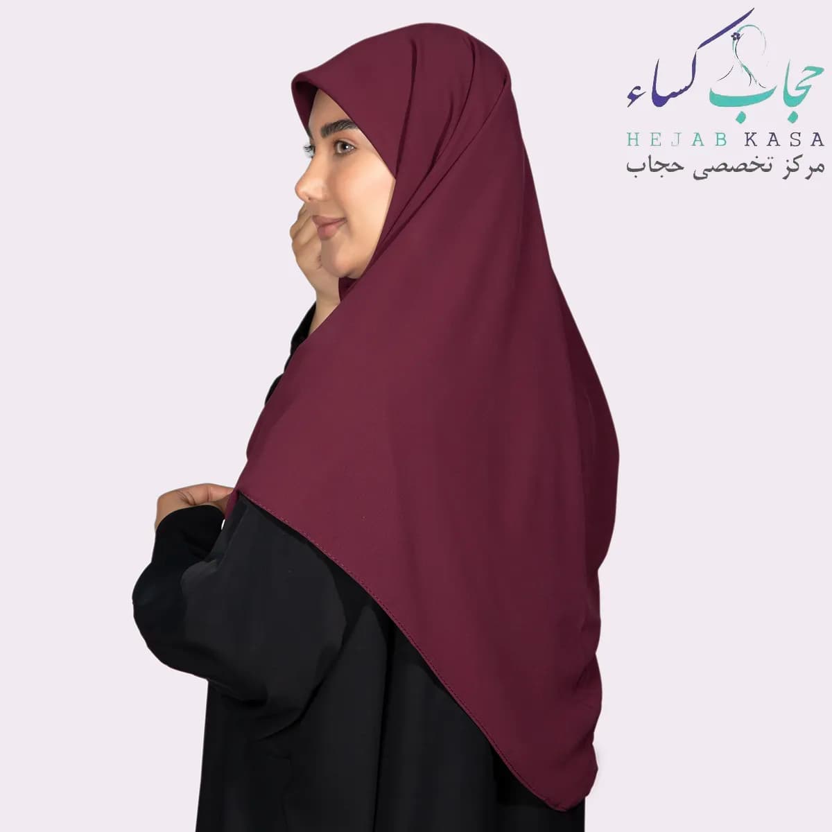 مقنعه کرپ سایز 90 — تصویر ۴