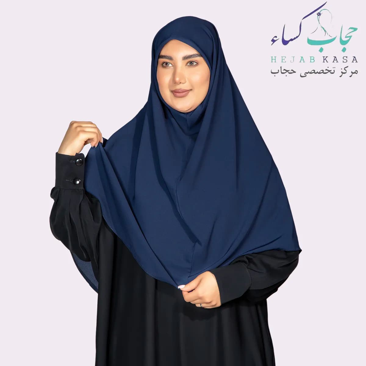مقنعه کرپ ژاپن دانشجویی سایز 95