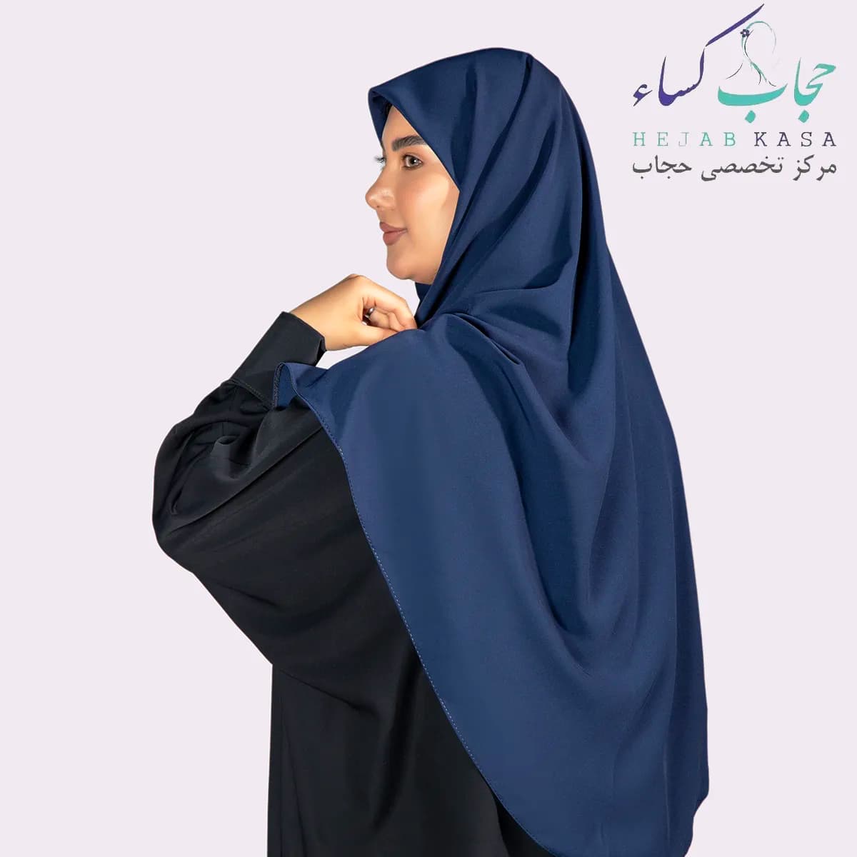 مقنعه کرپ ژاپن دانشجویی سایز 95 — تصویر ۲