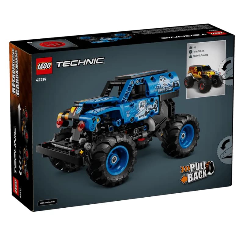 لگو Monster Jam Grave Digger Fire and Ice سری تکنیک کد 42219 — تصویر ۳