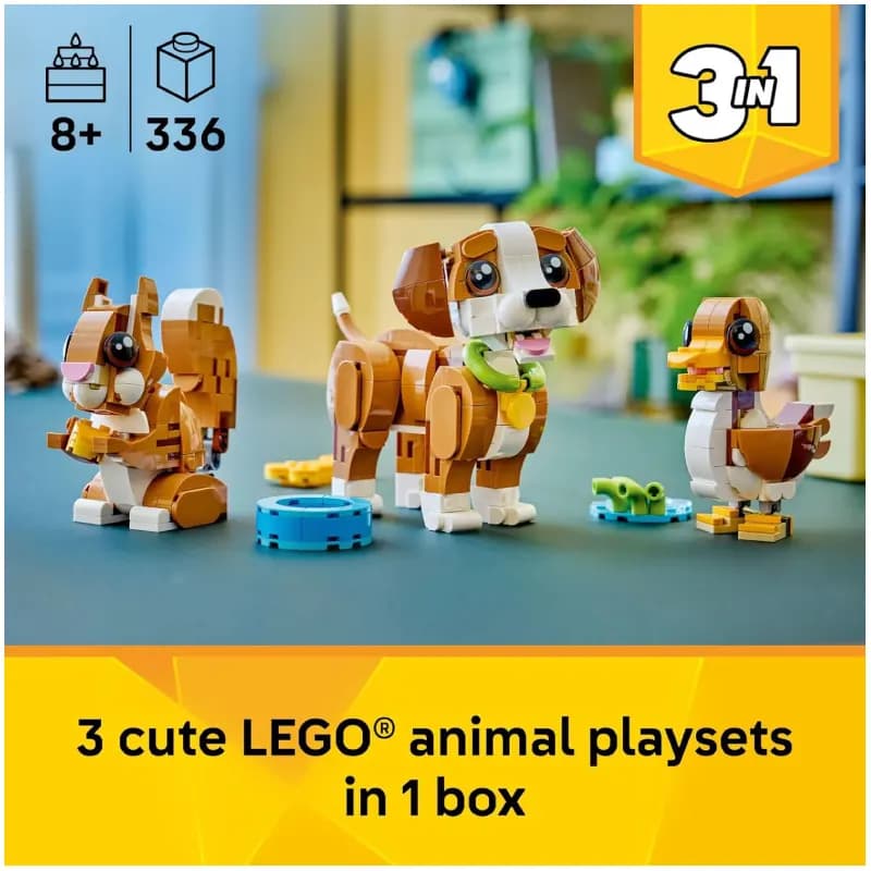لگو Playful Puppy Dog سری کریتور کد 31382 — تصویر ۳