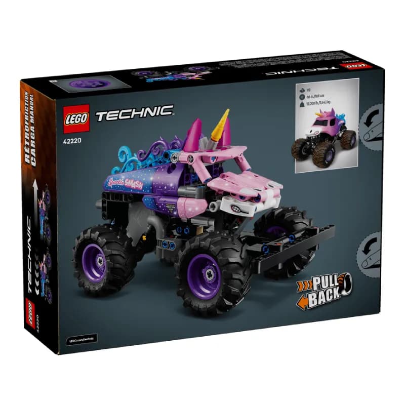 لگو Monster Jam Sparkle Smash Pull-Back سری تکنیک کد 42220 — تصویر ۲