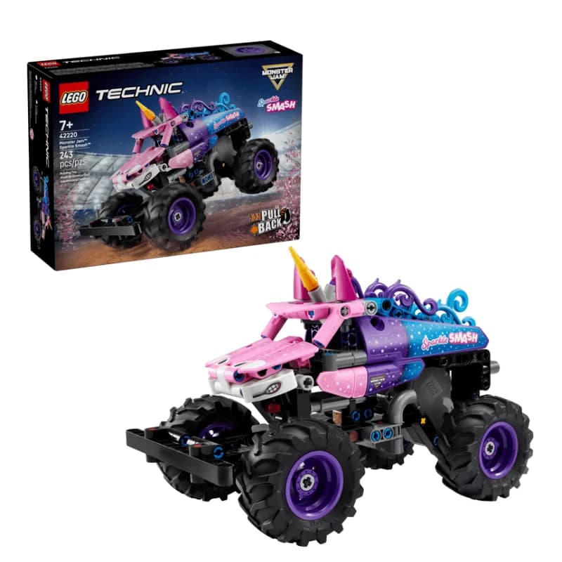 لگو Monster Jam Sparkle Smash Pull-Back سری تکنیک کد 42220 — تصویر ۴