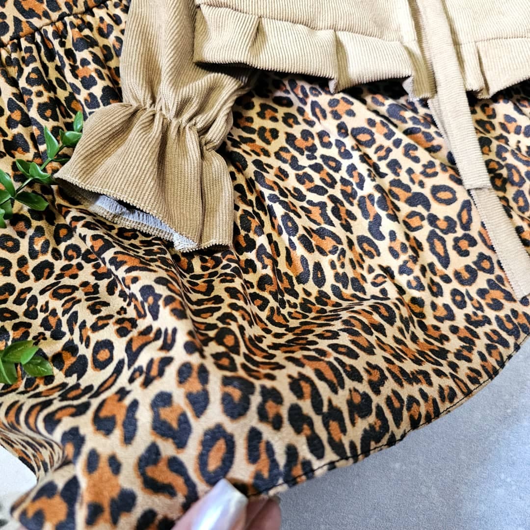 کت سارافون مخمل پلنگی — تصویر ۲