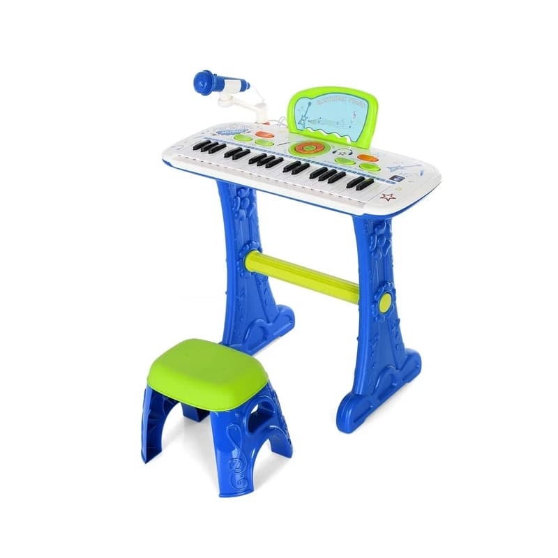 اسباب بازی پیانو با پایه و میکروفون مدل electronic piano کد 8808 — تصویر ۲