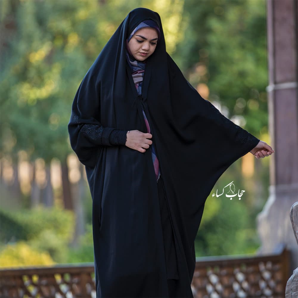 چادر دانشجویی کرپ کره ای – مدل اریب