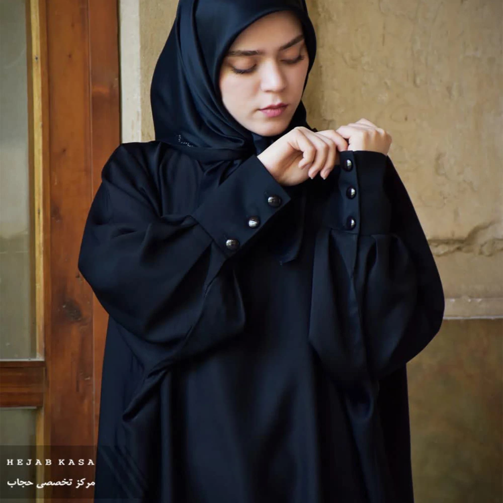 مانتو عبایی ساده مدل ترنج