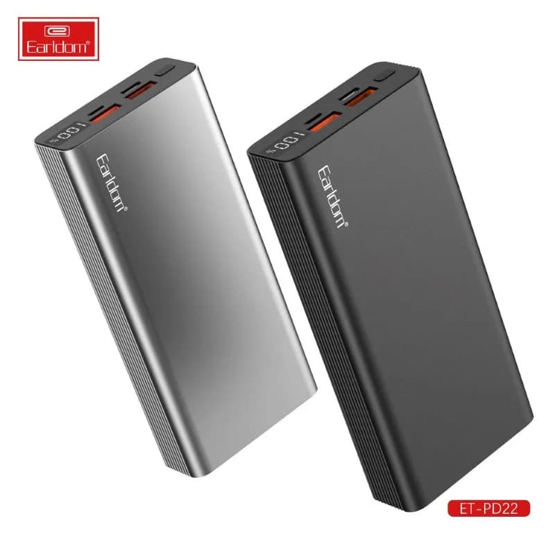 پاوربانک 20000 مدل PD22 برند Earldom – 20000mAh Earldom PD22 Power Bank