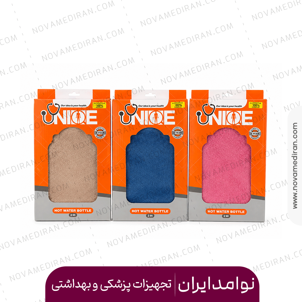 کیسه آبگرم بزرگسال جعبه دار برند UNIQUE