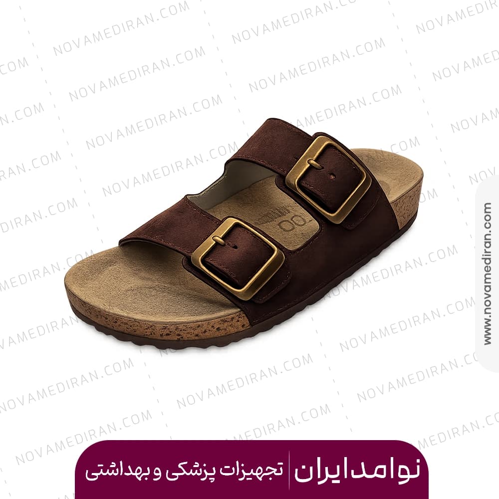 صندل زنانه پاتکان مدل RODO FLEX رنگ قهوه ای سوئیت — تصویر ۴