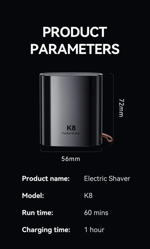 ماشین ریش‌تراش ENCHEN K8 Mini — تصویر ۳