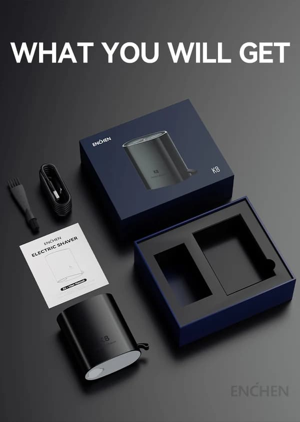 ماشین ریش‌تراش ENCHEN K8 Mini — تصویر ۴
