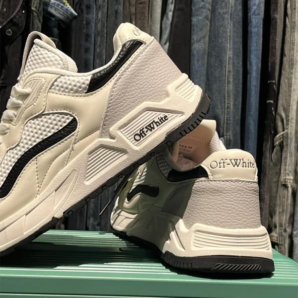 کتانی OFF White 2002 سفید مشکی — تصویر ۵